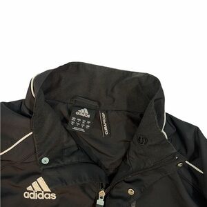 Adidas Jacket Men Medium Black Clima-Proof Performance Windbreaker